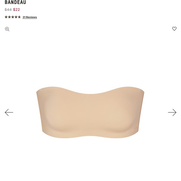 NWT SKIMS Naked Bandeau Bra, SDD - Picture 5 of 5